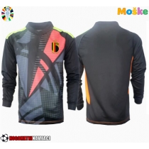 Moške Nogometnih dresov Belgija Vratar Domači EP 2024 Dolgi rokavi